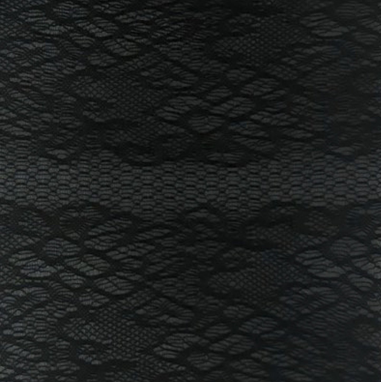 SiSi Floral Lace Tights - Black micro-mesh fashion tights with a horizontal floral lace style panel pattern swatch.